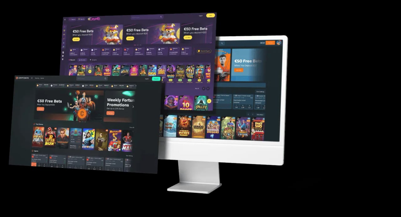 iGP casino templates shown across desktop screens